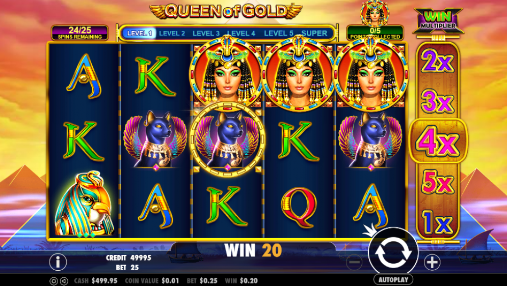 queen of gold game casino slot