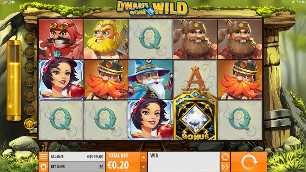 dwarfs gone wild slot gameplay