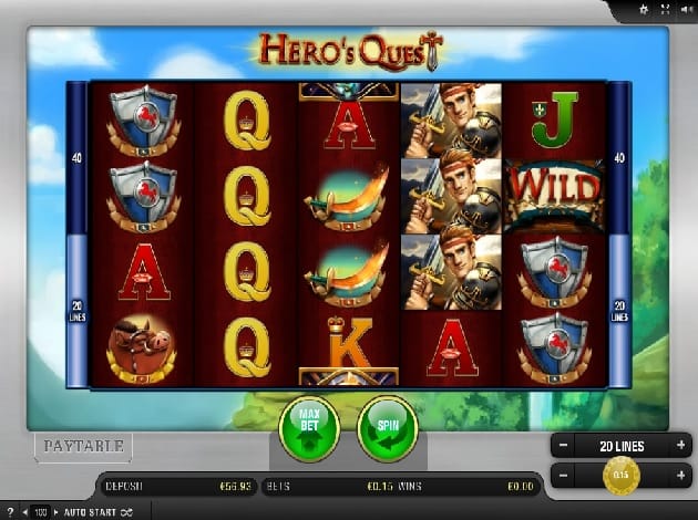 Hero's Quest UK Casino Game