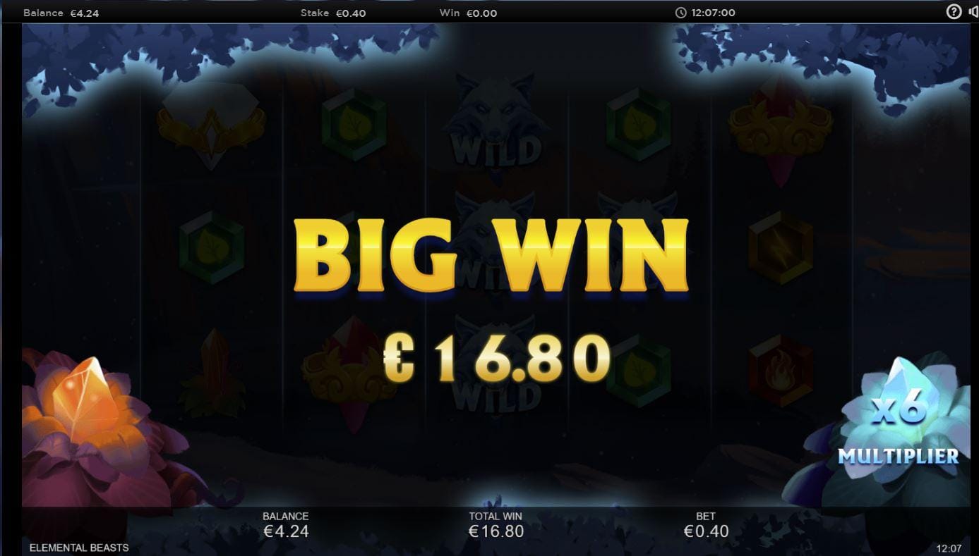 Elemental Beasts Slot Big Win