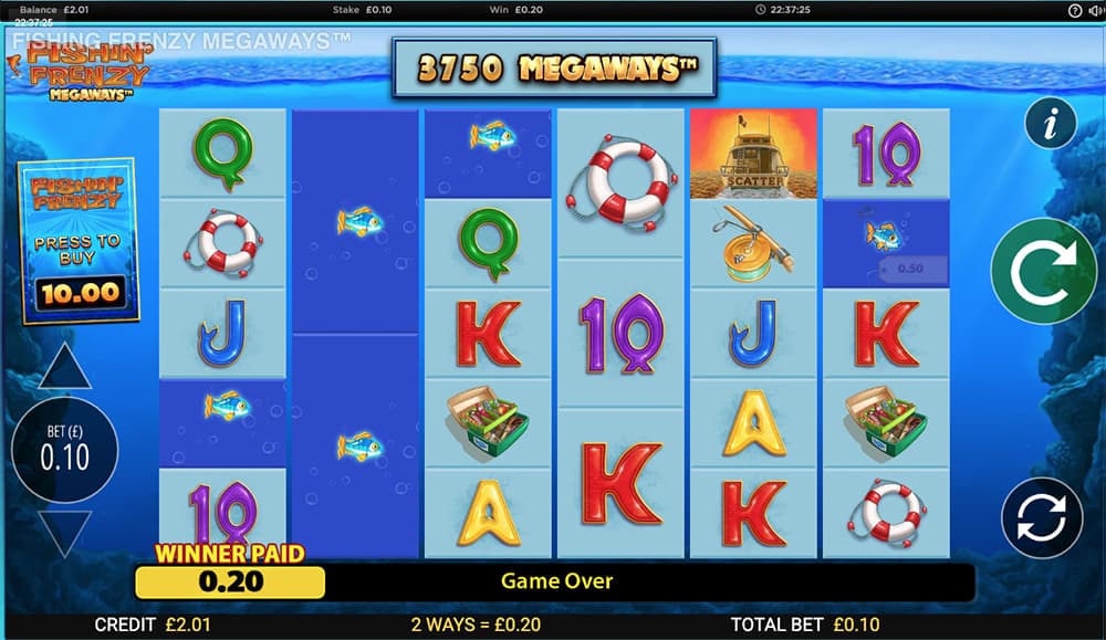 Fishin’ Frenzy MegaWays Slots Online