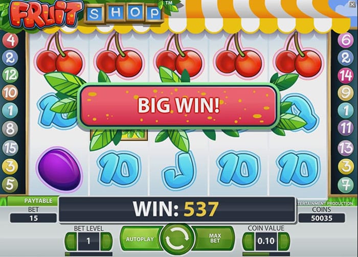 Fruit Shop Big Win