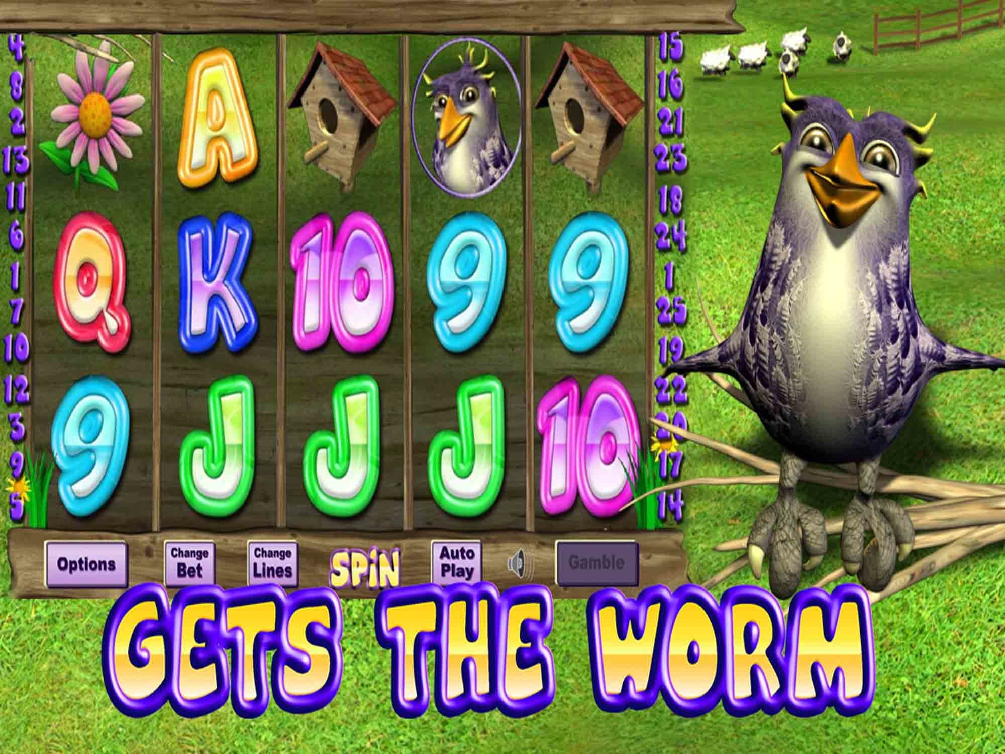 Gets The Worm Slot Banner