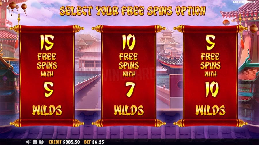 Golden Beauty Slot Free Spins