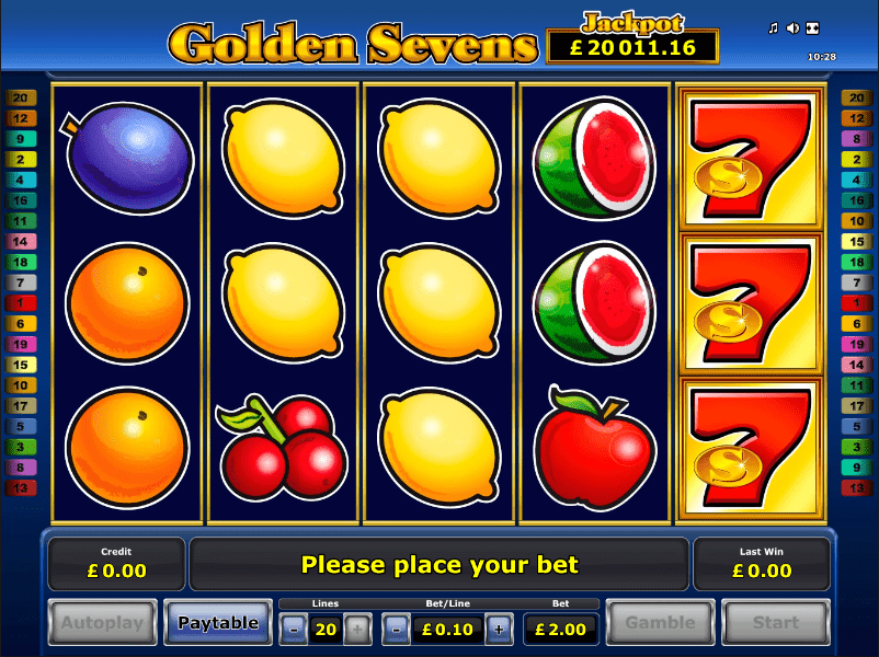 Golden 7’s Slots Game