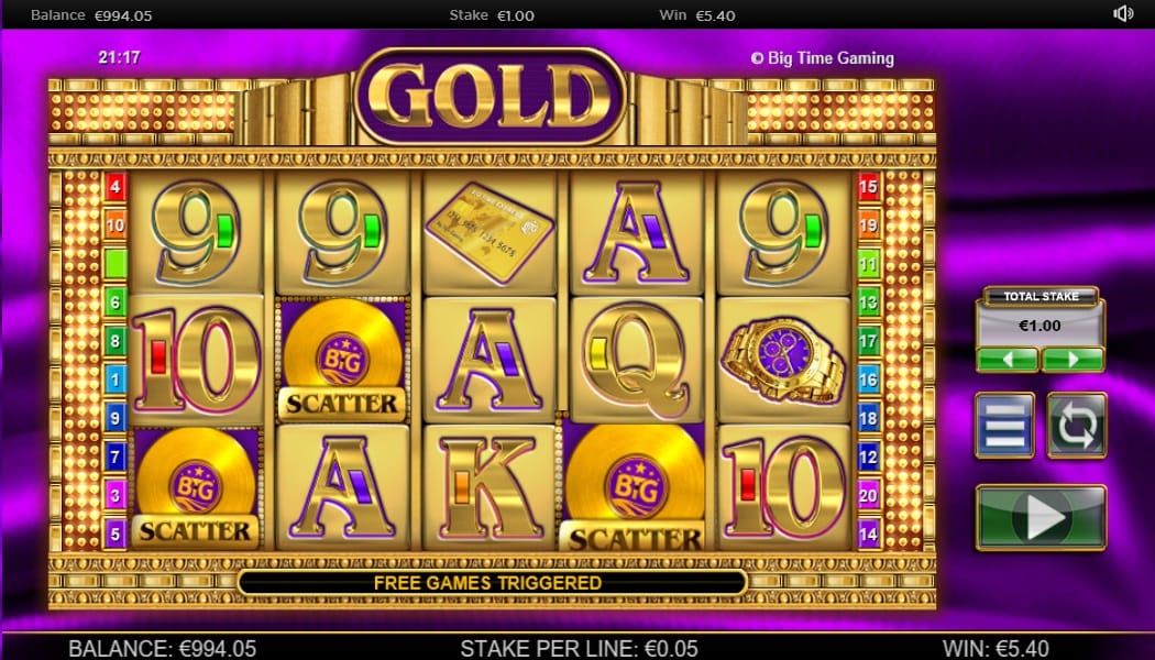 Gold Slots Gameplay