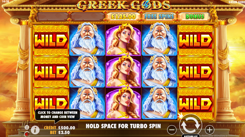 Greek Gods Slot Wilds