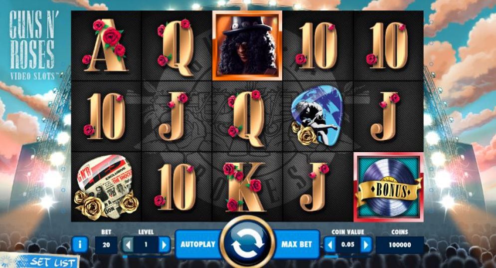 Guns N' Roses Video Slots Game Play