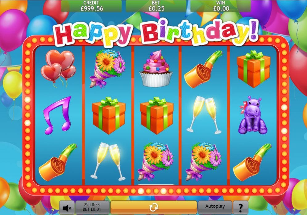 Happy Birthday Slot Casino Game