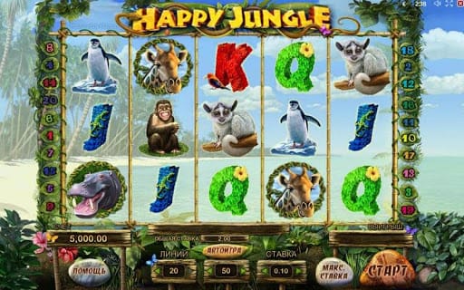 Happy Jungle Deluxe Slot Casino Game