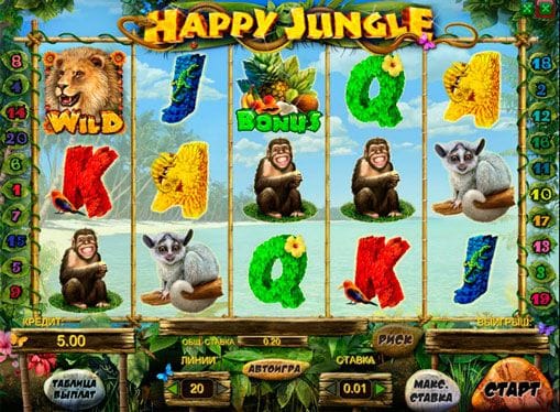 Happy Jungle Deluxe Slot UK Casino