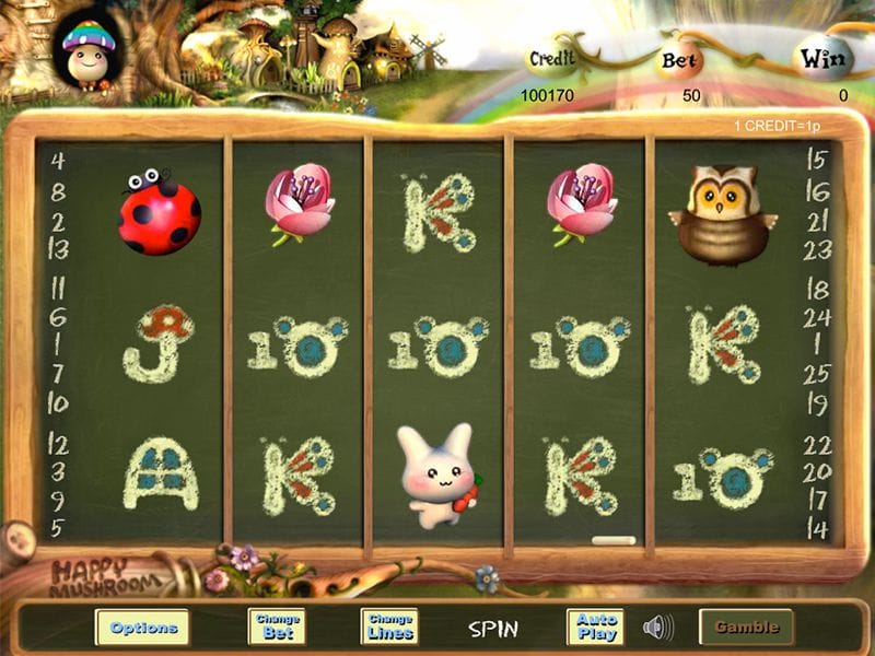 Happy Mushroom Slot UK Game Play