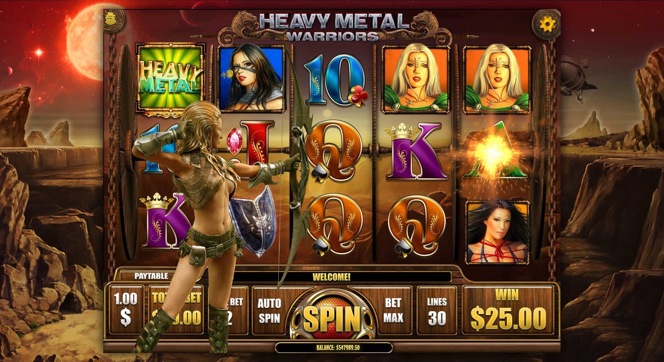 Heavy Metal Warriors UK Casino Game