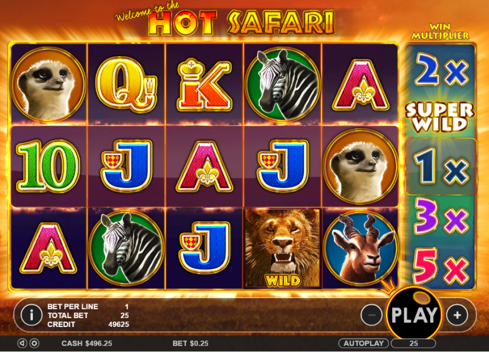 Hot Safari Casino Gameplay