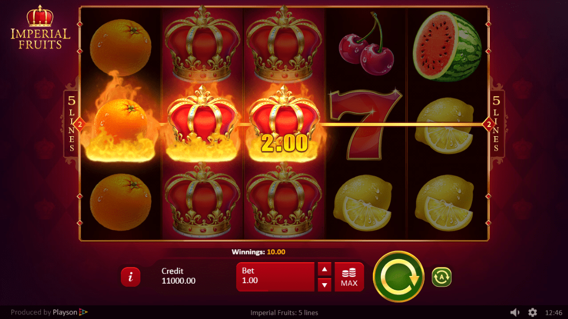 Imperial Fruits: 5 lines slots UK