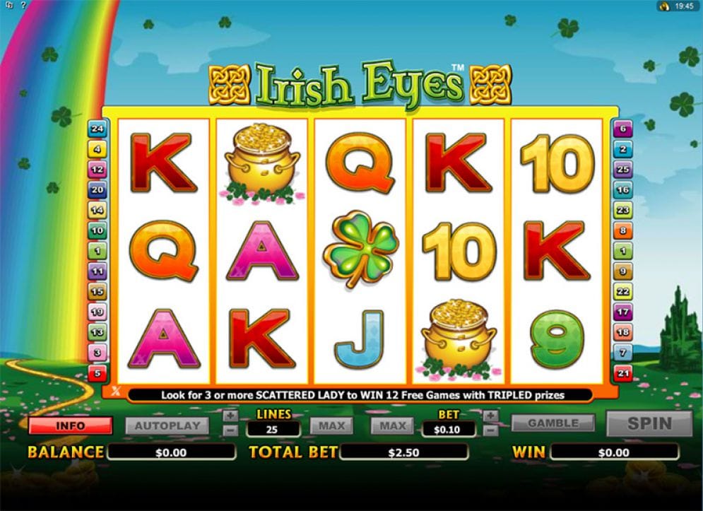 Irish Eyes Slot Mega Reel Casino