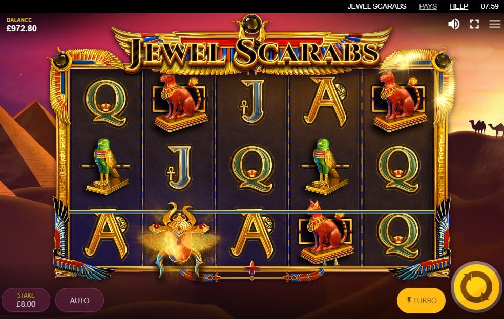 Jewel Scarabs Slots Game