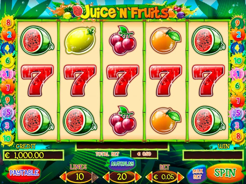 Juice'n'Fruits Slot UK