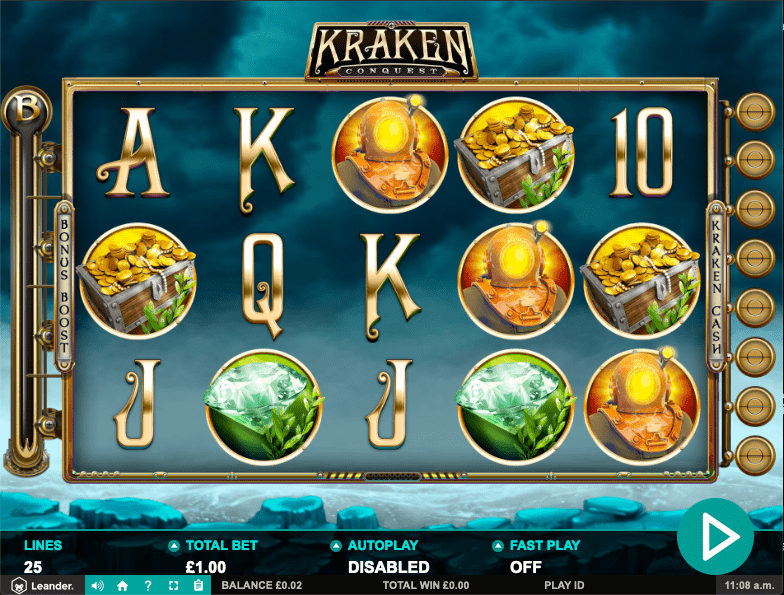 Kraken Conquest Slot Gameplay