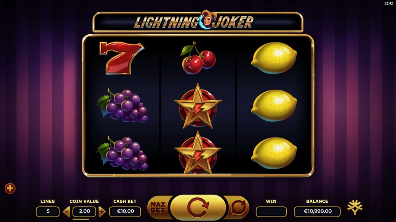 Lightning Joker Slots Gameplay