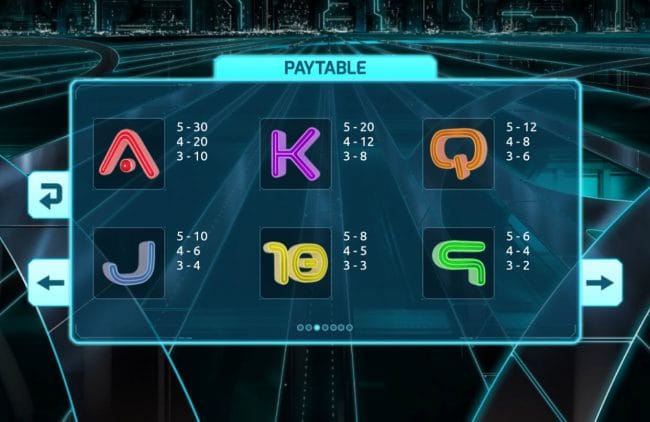 Light Racers Slot symbols