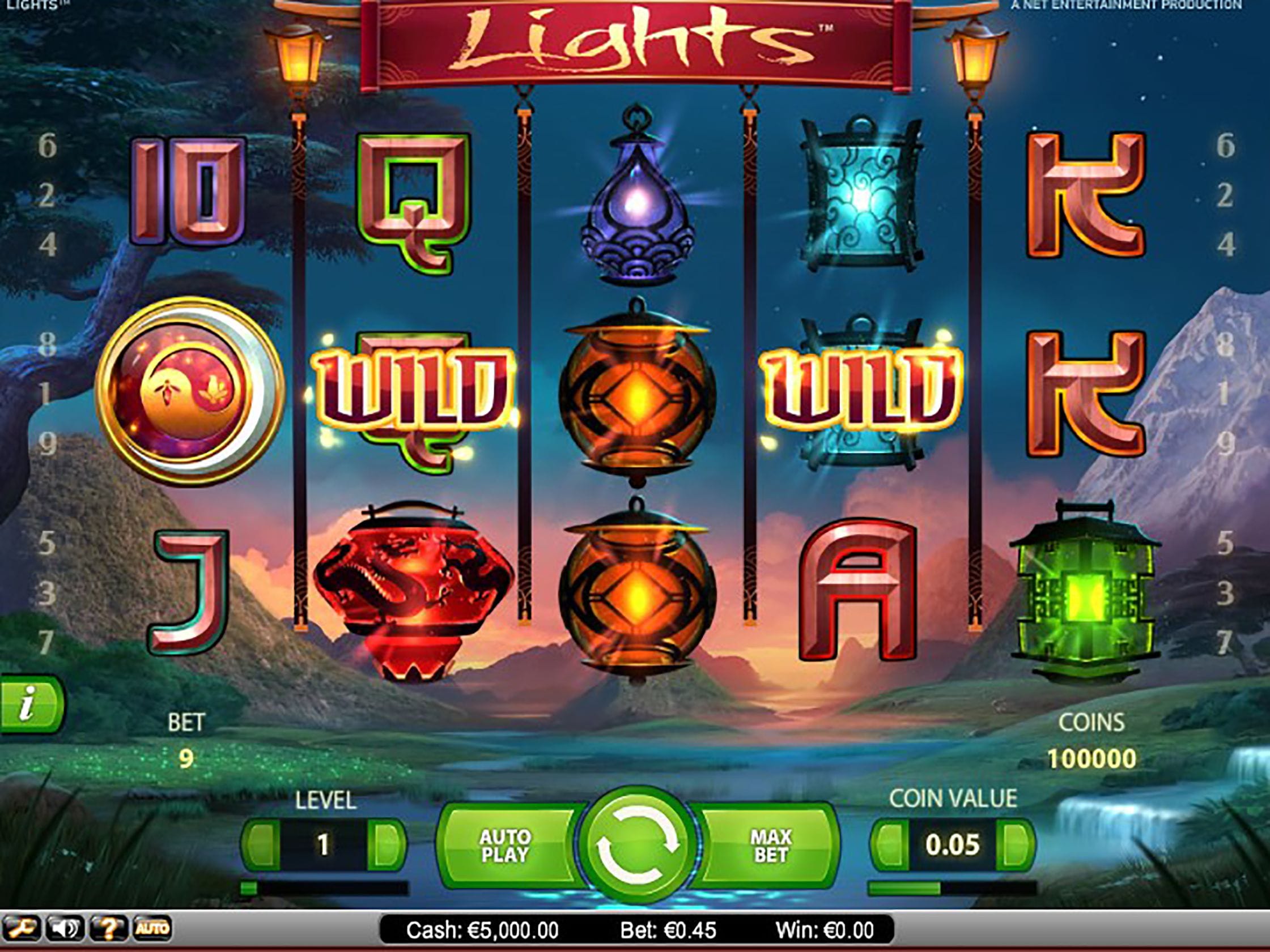 Lights Slots UK Game Play
