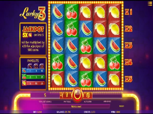 Lucky 3 Slots UK Game