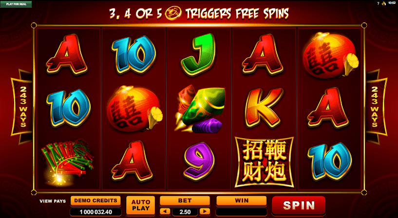 Lucky Firecrackers Casino Game