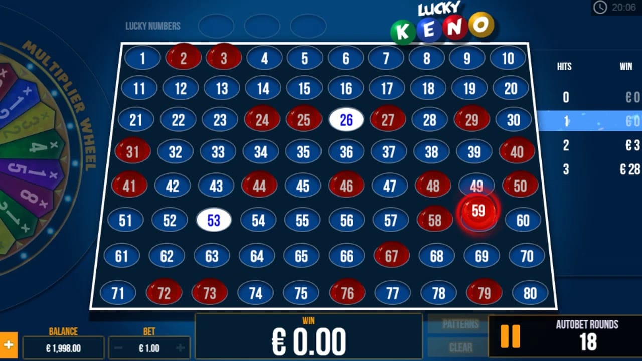 Lucky Keno Casino Game