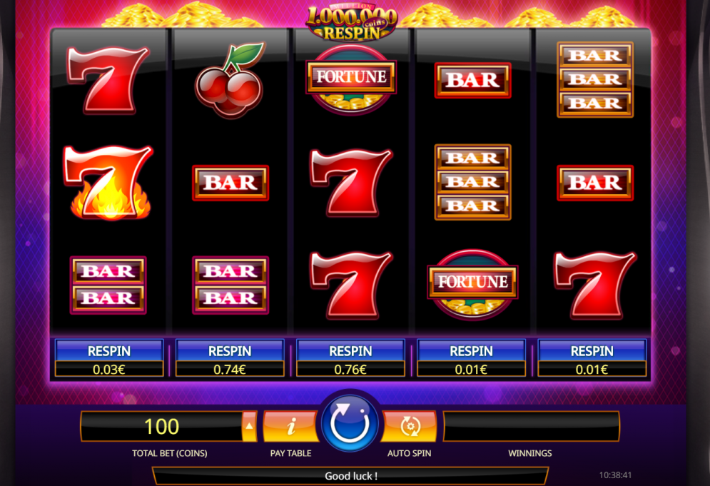 Million Coins Respin Casino Game