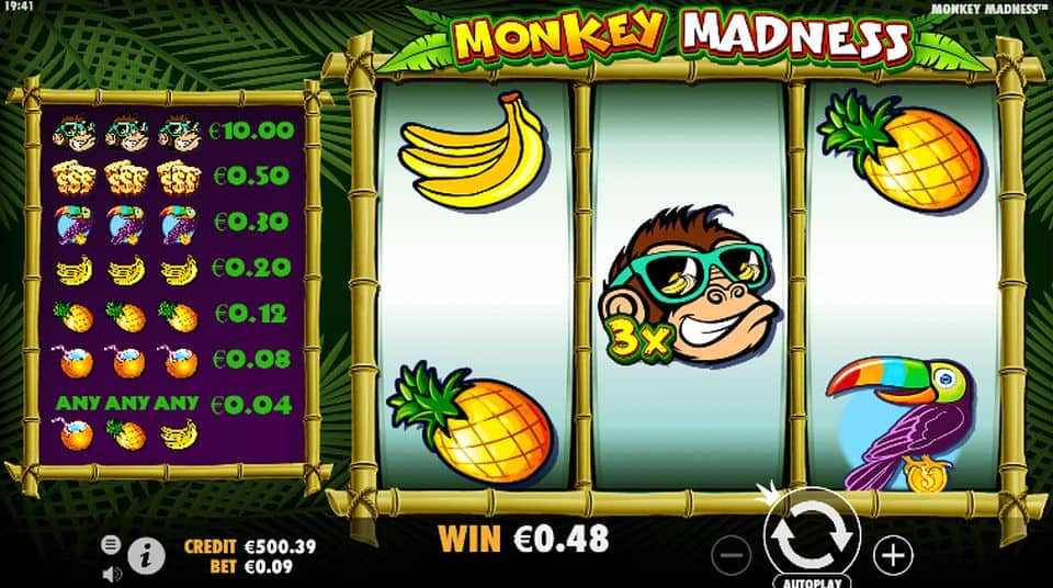 Monkey Madness Slots Game