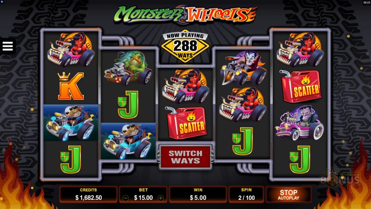 Monster Wheels Slots Online