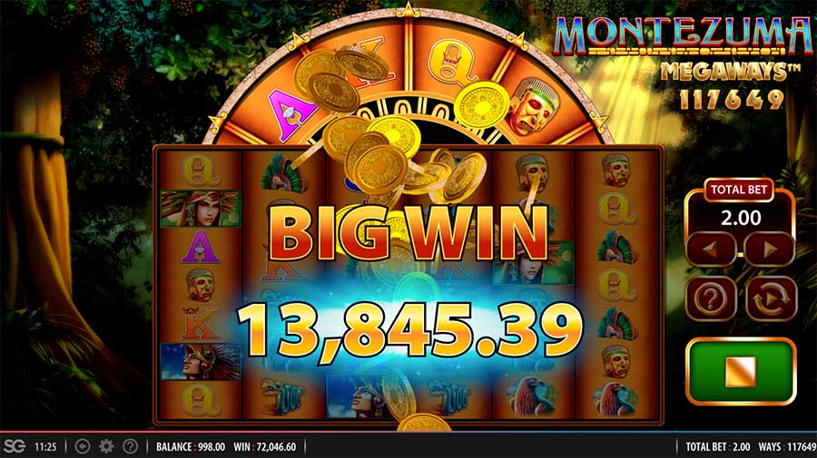 Montezuma MegaWays Slot Big Win