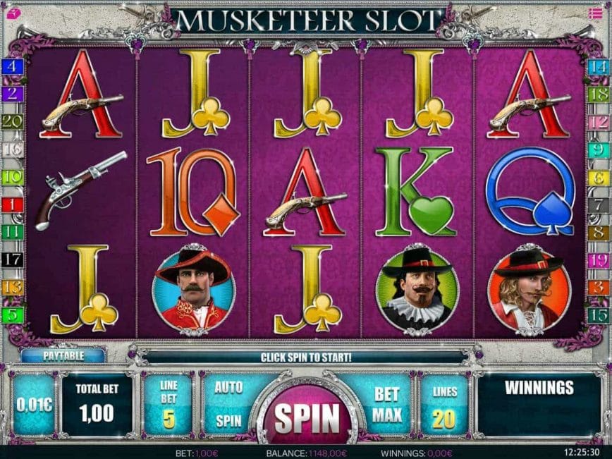 Musketeer Slots Online