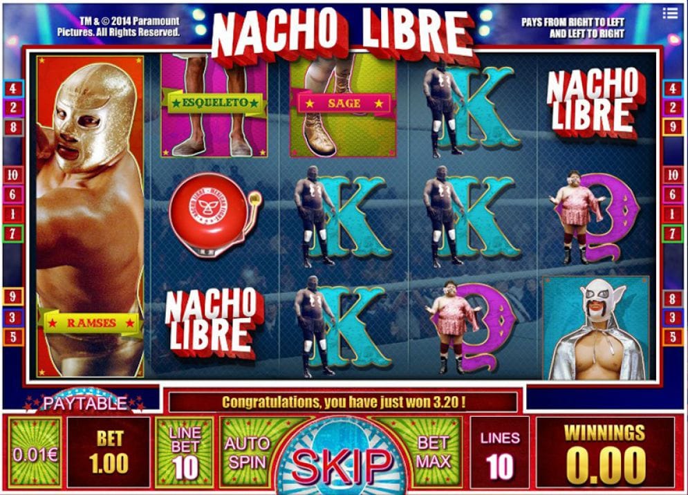 Nacho Libre Casino Games