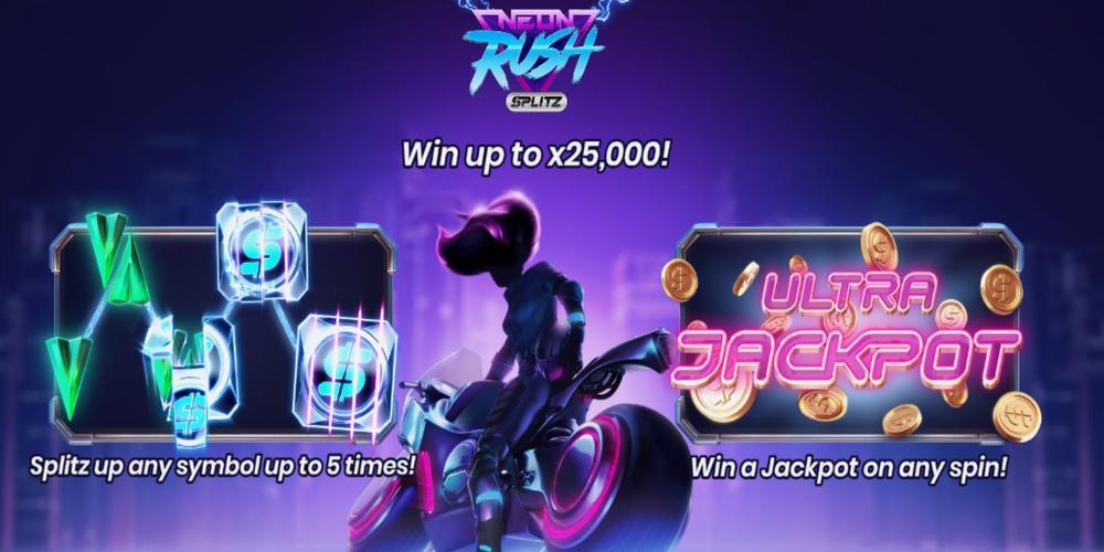 Neon Rush Splitz Slot Bonus Features