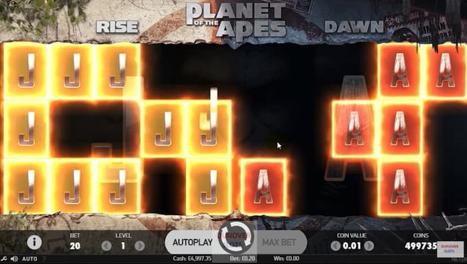 Planet of the Apes Slots Gameplay