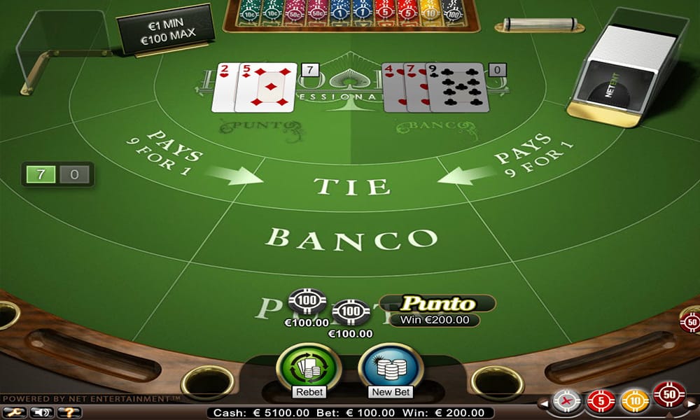 Punto Banco Pro Table Game