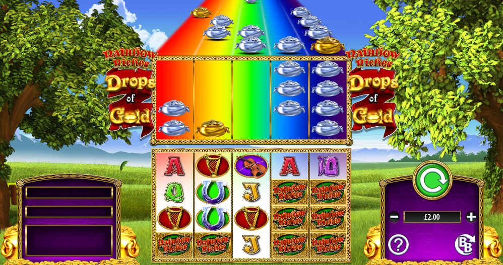 Rainbow Riches Drops Of Gold Gameplay