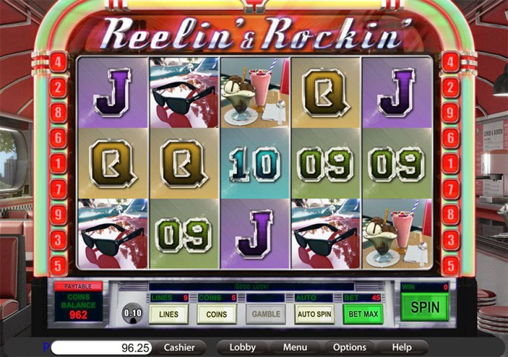 Reelin & Rockin Slots Reels