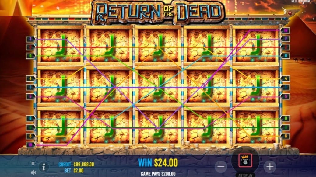 Return of the Dead Slots Gameplay