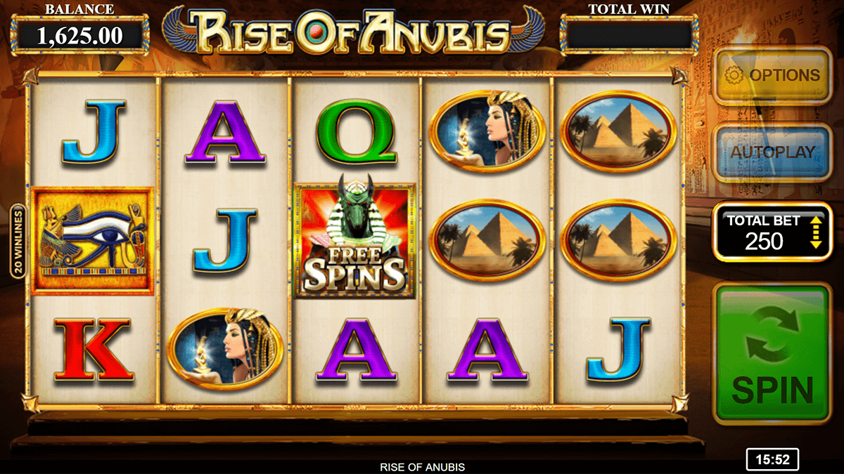 Rise of Anubis Slot Gameplay