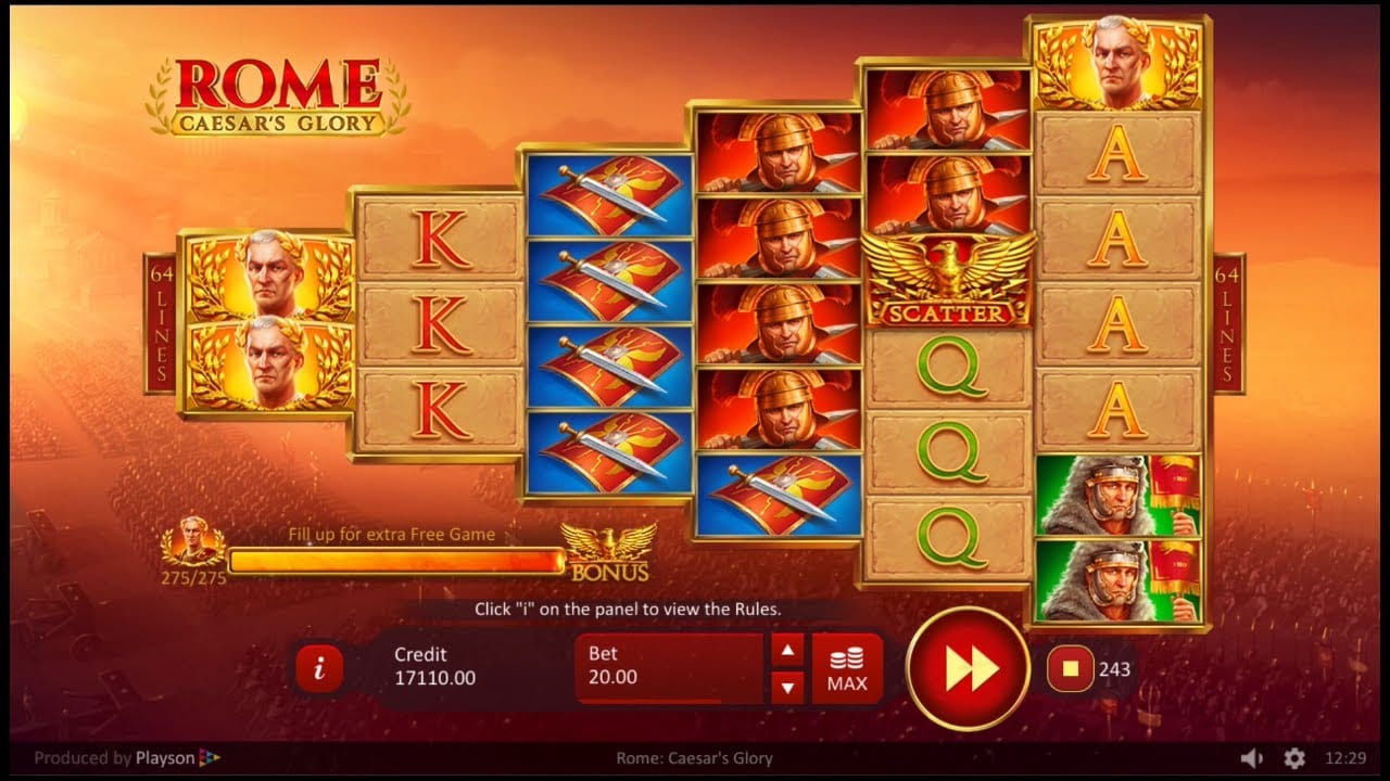 Rome: Caesar’s Glory Slots UK