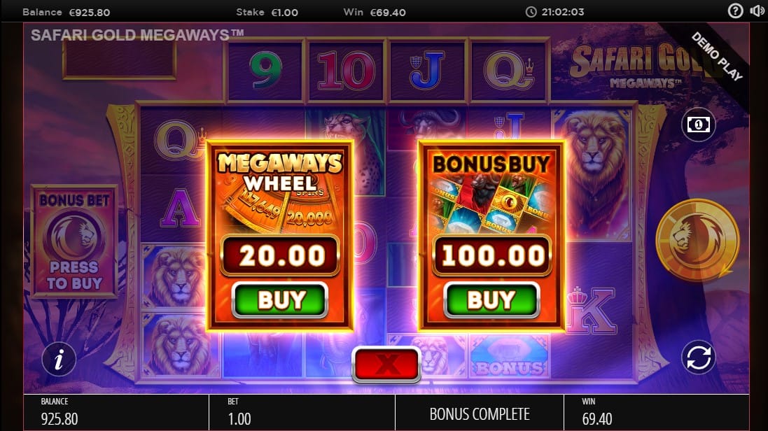 Safari Gold Megaways Slots Free Spins