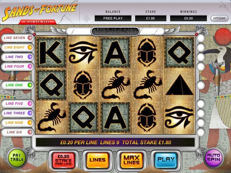 sands of fortune slots casino