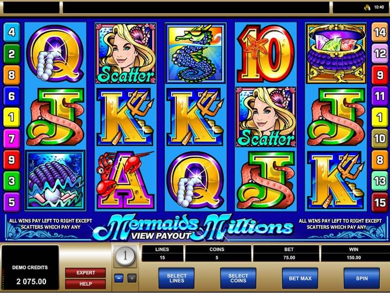 Mermaids Millions Casino Game