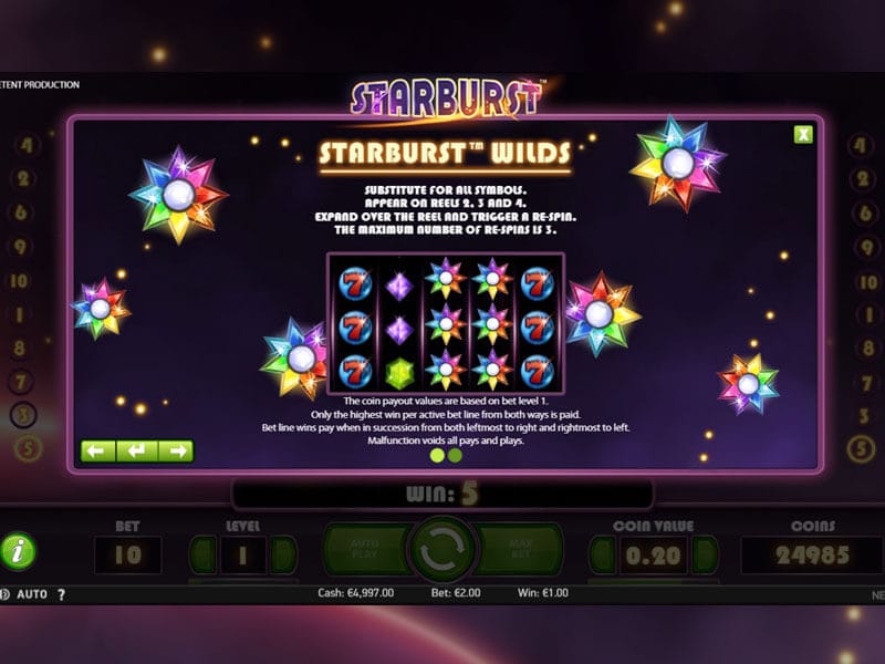 Starburst Free Spins and Features Image