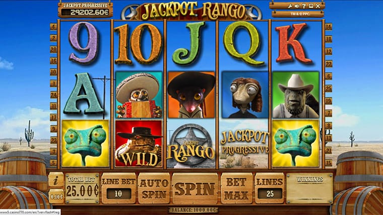 Jackpot Rango Slot UK Mega Reel