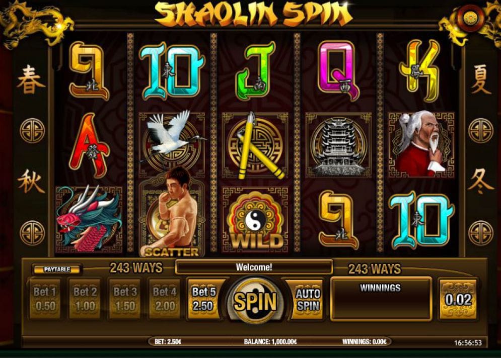 Shaolin Spin Slots Online