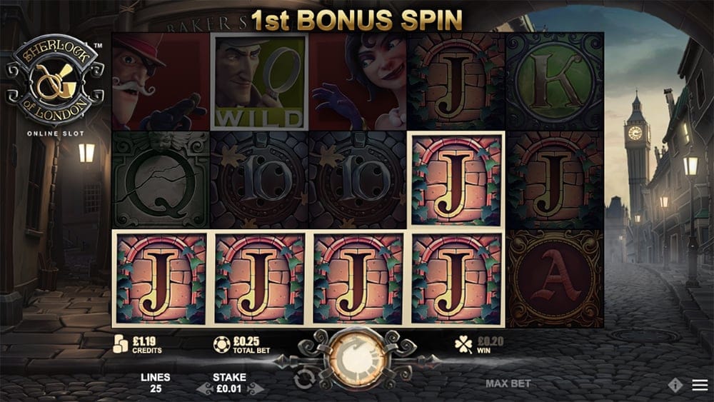 Sherlock of London Slot Gameplay